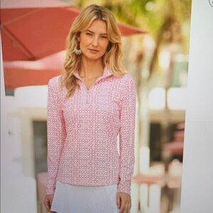 Women’s Zipper Polo Rash Guard from Cabana Life